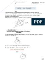 Lecon6 Les Cercles Et Les Triangles