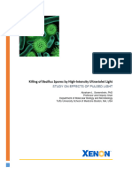 Pulsed Light For Killing of Bacillus Spores WP