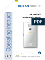 HM 1400 TRX Total Mercury Analyser - Webshop, Gas Analysis ...