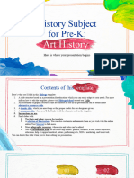 History Subject For Pre-K - Art History by Slidesgo