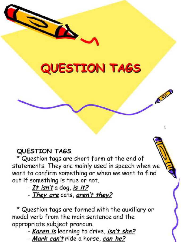 Question Tags | PDF