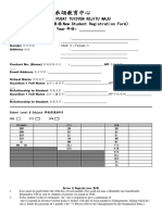 New Student Registration Form