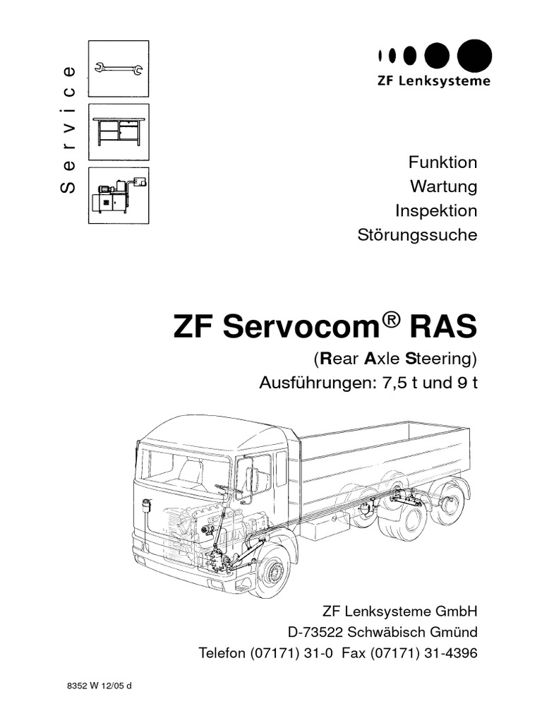 ГУР ZF. Руководство по сервисному обслуживанию | PDF