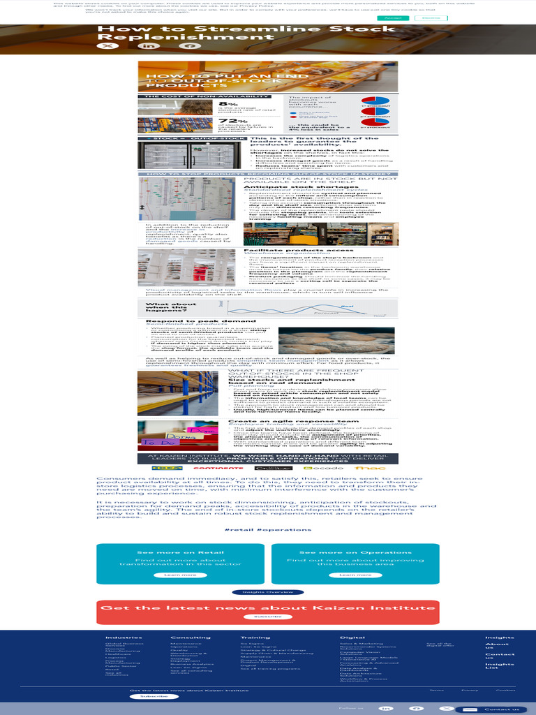How To Streamline Stock Replenishment - KAIZEN™ Infographic | PDF ...