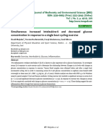 Simultaneous Increased Inteleukine-6 and Decreased Glucose Concentration in Response To A Single Bout Cycling Exercise