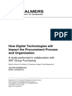 How Digital Technologies Will Impact The Procurement Process and Organisation