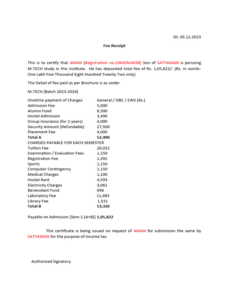 Format Fee | PDF