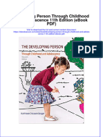 Ebook Developing Person Through Childhood and Adolescence 11Th Edition Ebook PDF All Chapter PDF Docx Kindle