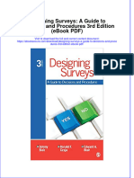 Ebook Designing Surveys A Guide To Decisions and Procedures 3Rd Edition Ebook PDF All Chapter PDF Docx Kindle