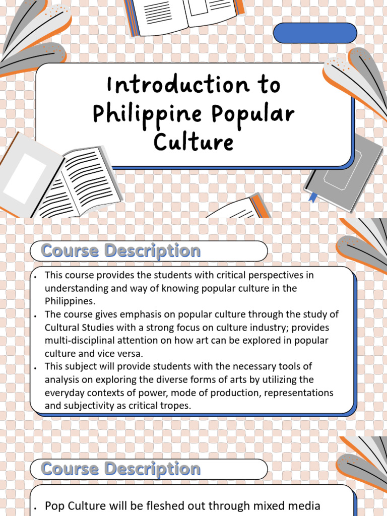 Introduction To Philippine Popular Culture | PDF
