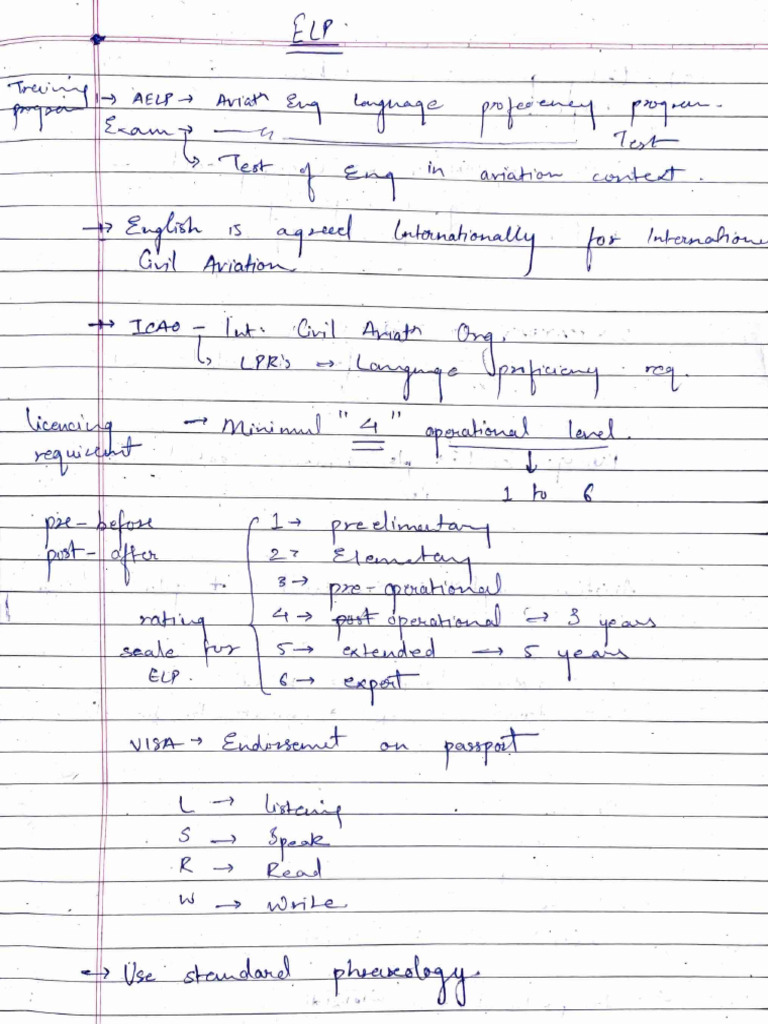 AELP Handwritten Notes | PDF