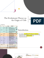 The Evolutionist Theory On The Origin of Cells 2020-21.31111844