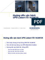 Hướng dẫn vận hành UPS Liebert ITA 16-20KVA