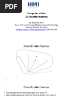 Computer Vision - 3D Transformations