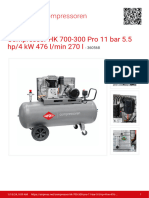 Compressor HK 700 300 Pro 11 Bar 5 5 HP 4 KW 476 L Min 270 L