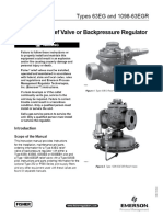 Fisher 63EG 1098-63EGR Relief Valve or Backpressure Regulator