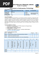 Course Outline BSIT - Prog Fundamental Using C++