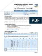 Course Outline BSIT - Prog Fundamental Using C++