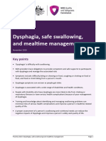 Practice Alert Dysphagia Safe Swallowing and Mealtime Management