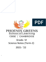 Ncert Term 2 Science Notes of Phoenix Greens School