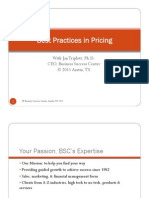 Best Practices in Pricing