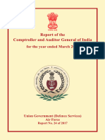 Report No.24 of 2017 - Compliance Audit Union Government Air Force Reports of Defence Services