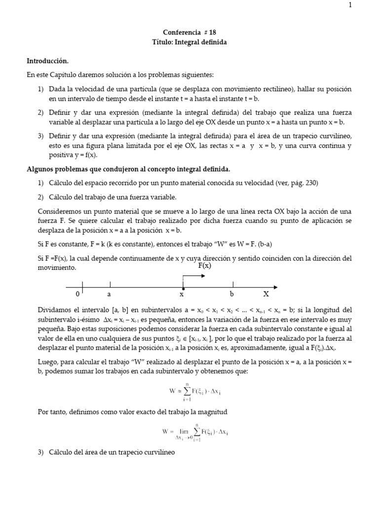 C-18(Integral definida) | PDF | Integral | Velocidad