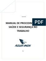 Manual de Procedimentos de Saúde e Segurança No Trabalho Águia Inox v.1