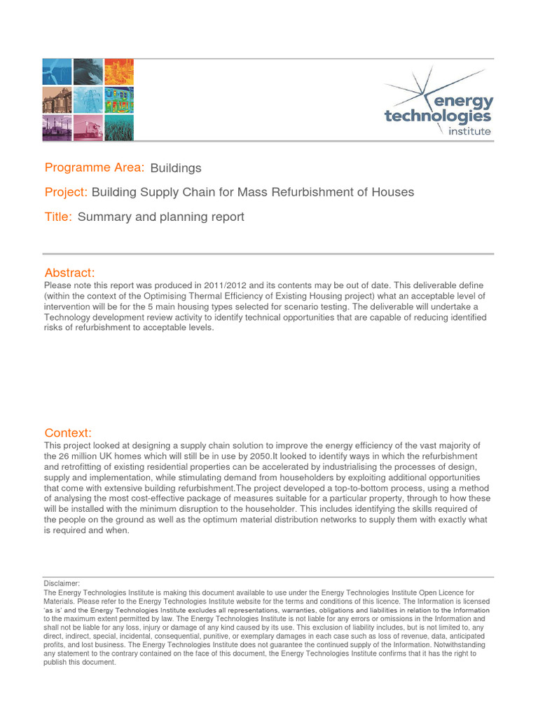 Optimizing Housing Thermal Efficiency Report | PDF | Technology ...