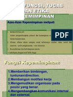 Azas, Fungsi, Tugas Dan Etika Kepemimpinan1