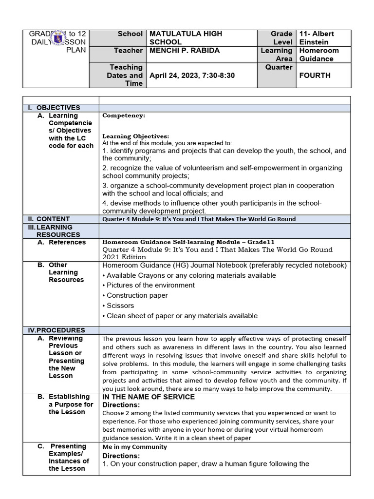 Community Development Project Plan | PDF