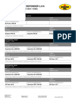 Product Recommendation Land Rover (EU) Defender L316 Defender 90 Tdi (1994-1998)