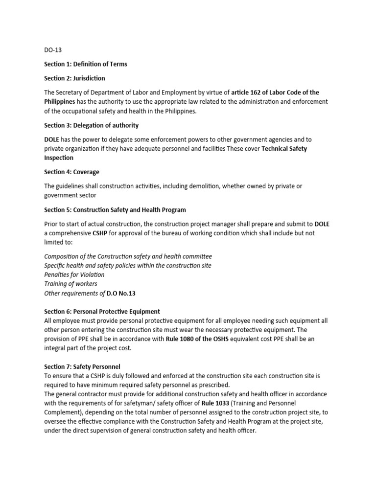 Construction Safety and Health Guidelines | PDF | Technology & Engineering