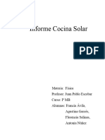 Informe Cocina Solar