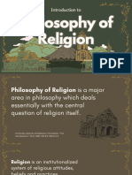 Introduction To Philosophy of Religion