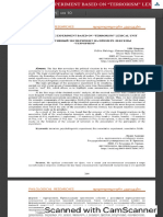 View of ASSOTIATIVE EXPERIMENT BASED ON "TERRORISM" LEXICAL UNIT