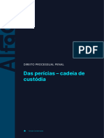 Perícias Cadeia de Custódia