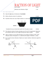 3.2 Refraction of Light