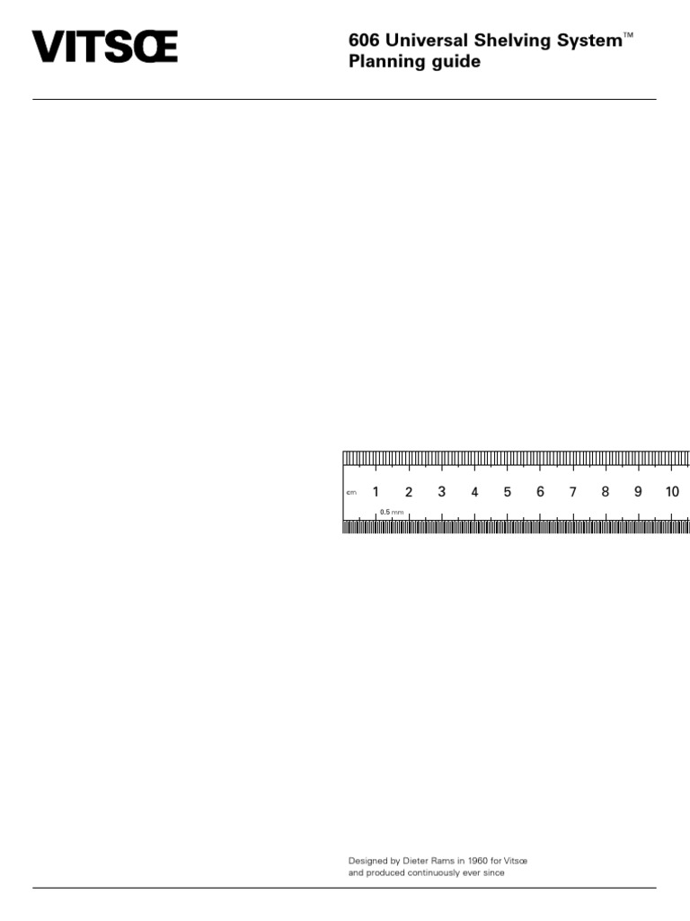 Vitsoe Shelving Planning Guide PDF
