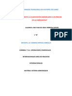 Informe - Clasificacion Arancelaria