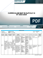 Curriculum Map in EsP - CLE 10 (SY 2023 - 2024)