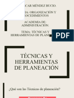 Tecnicas y Herramientas de Planeacion