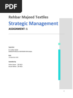 Strategic Management: Rehbar Majeed Textiles