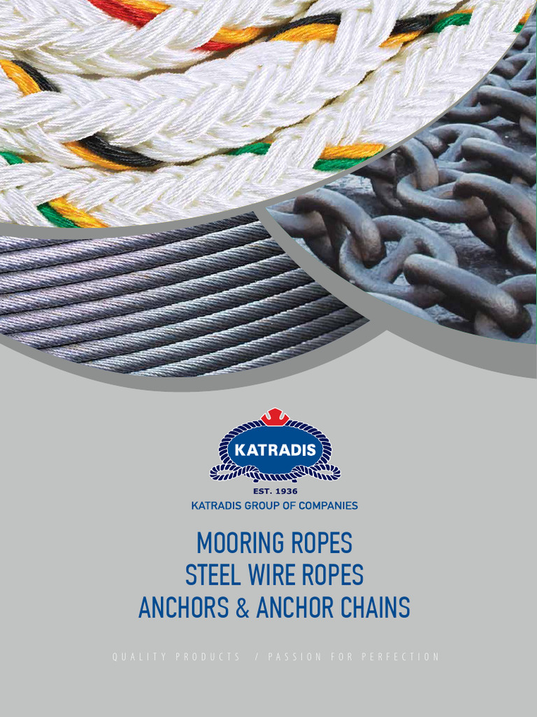 Katradis Mooring Ropes Steel Wire Ropes PDF Rope Yarn