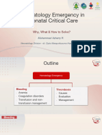 Kegawatan Hematologis Pada Neonatus Kritis - DR Azharry, SpA