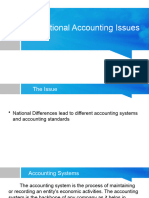 International Accounting Issues
