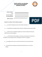 Evaluacion Procedimiento Emergencias Mina