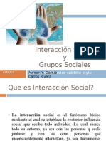 Integración y Grupos Sociales