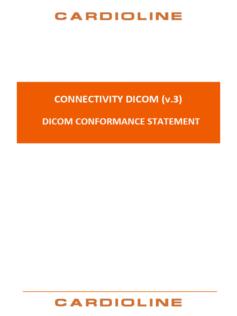 DICOM Conformance Standard Rev07 CD Eng 240108 185545 | PDF ...