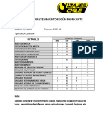 Pauta de Mantenimiento Bygz-18